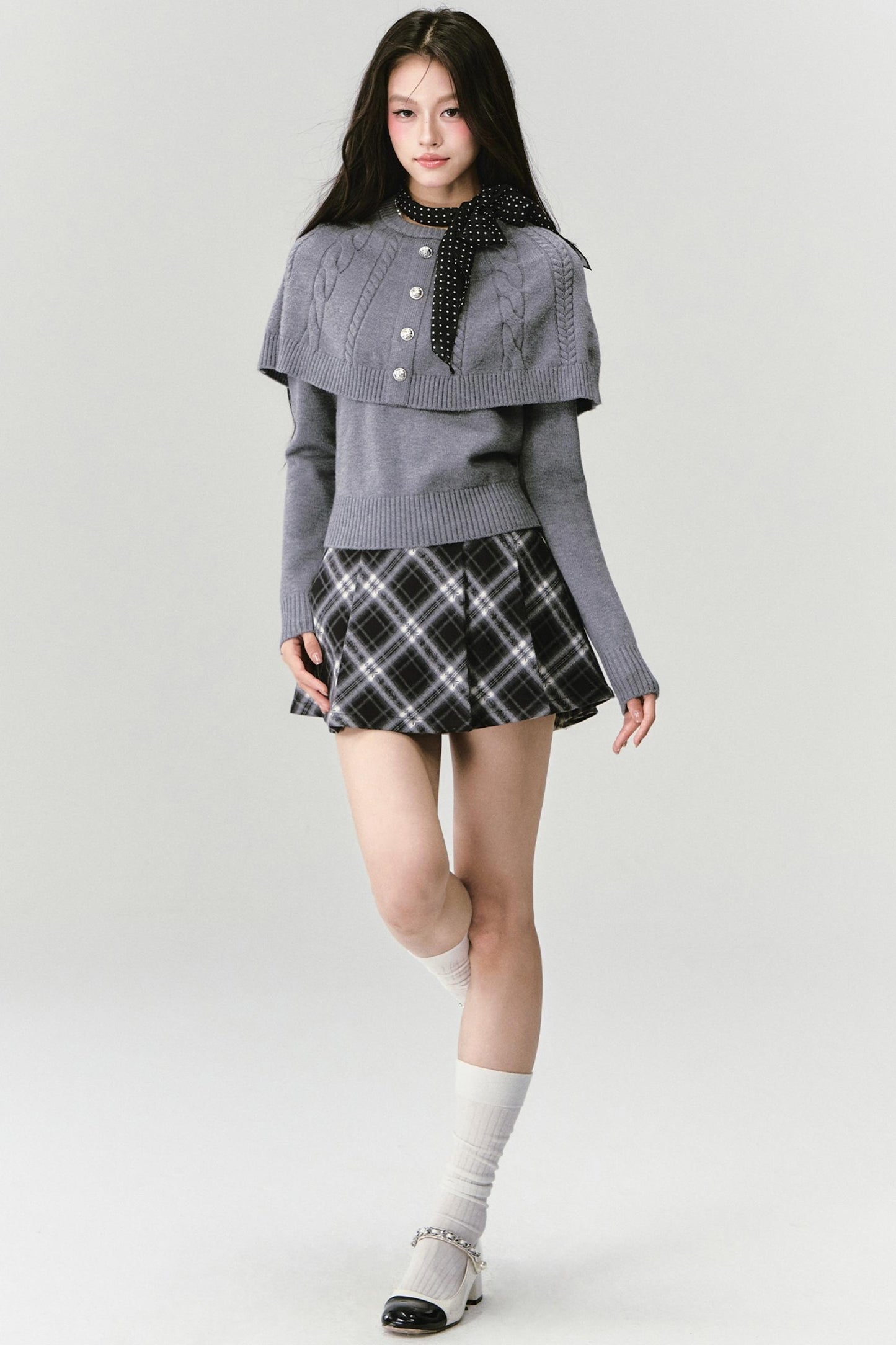 Fake Two Piece Knit Sweater Top