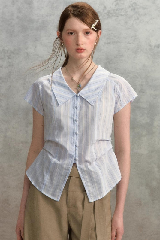 Chic Pink Striped Slim Fit Shirt