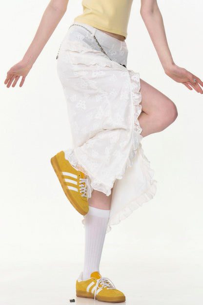 Summer Lace Midi Skirt