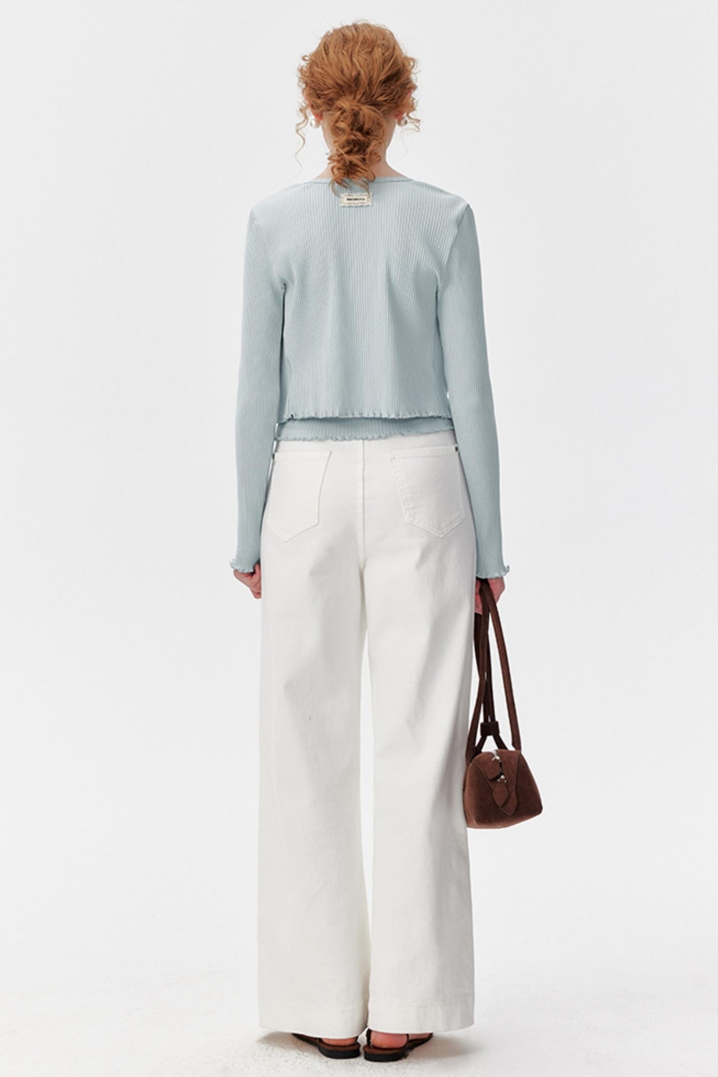 Light Blue Layered Cardigan Set