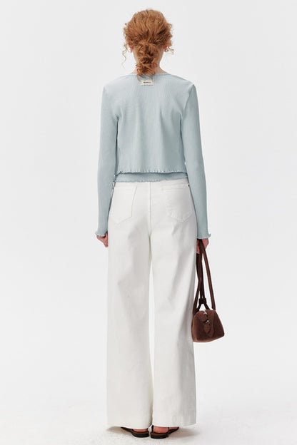 Light Blue Layered Cardigan Set