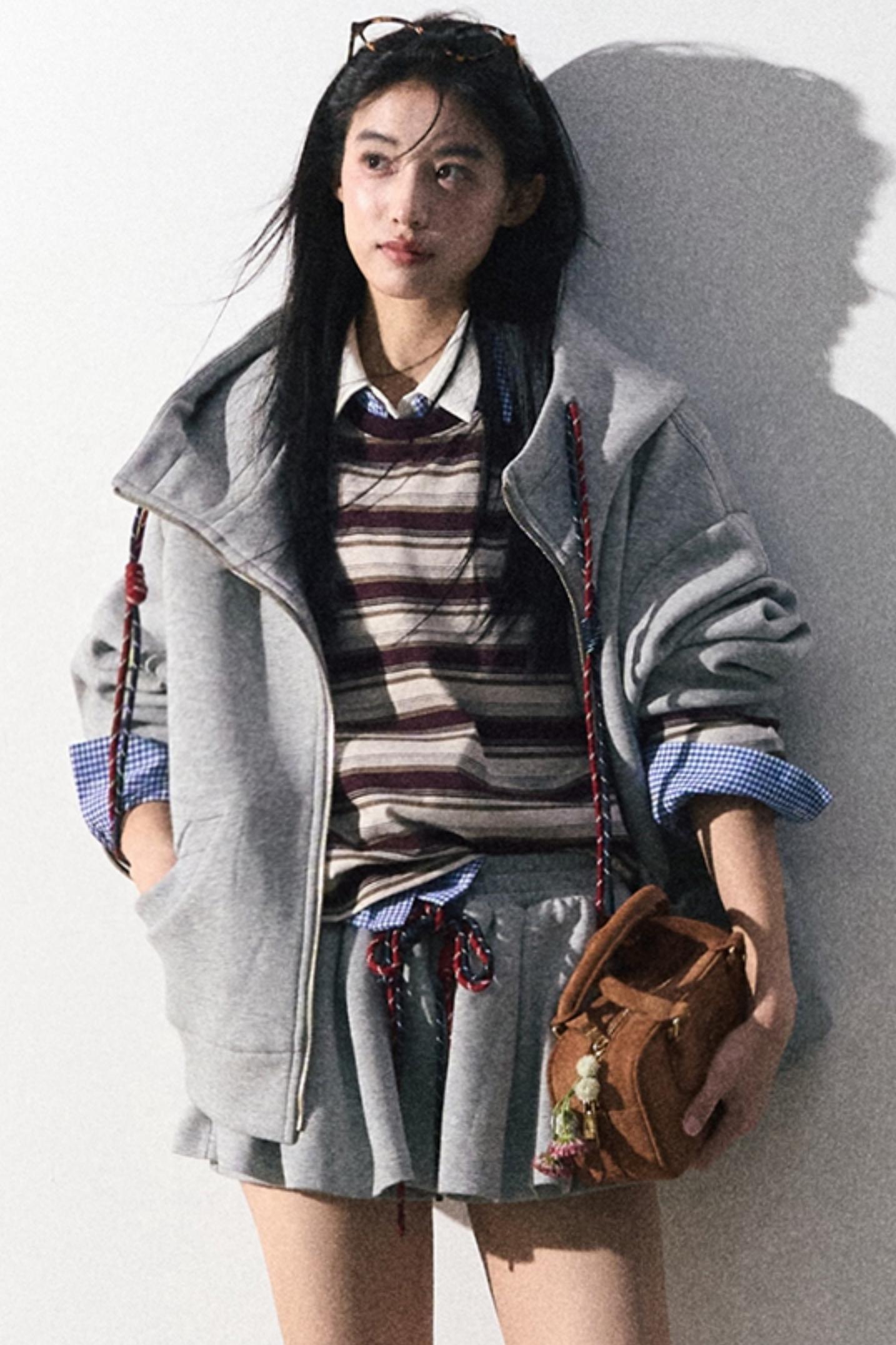 Fashionable Miu Baseball Skirt Set-Up