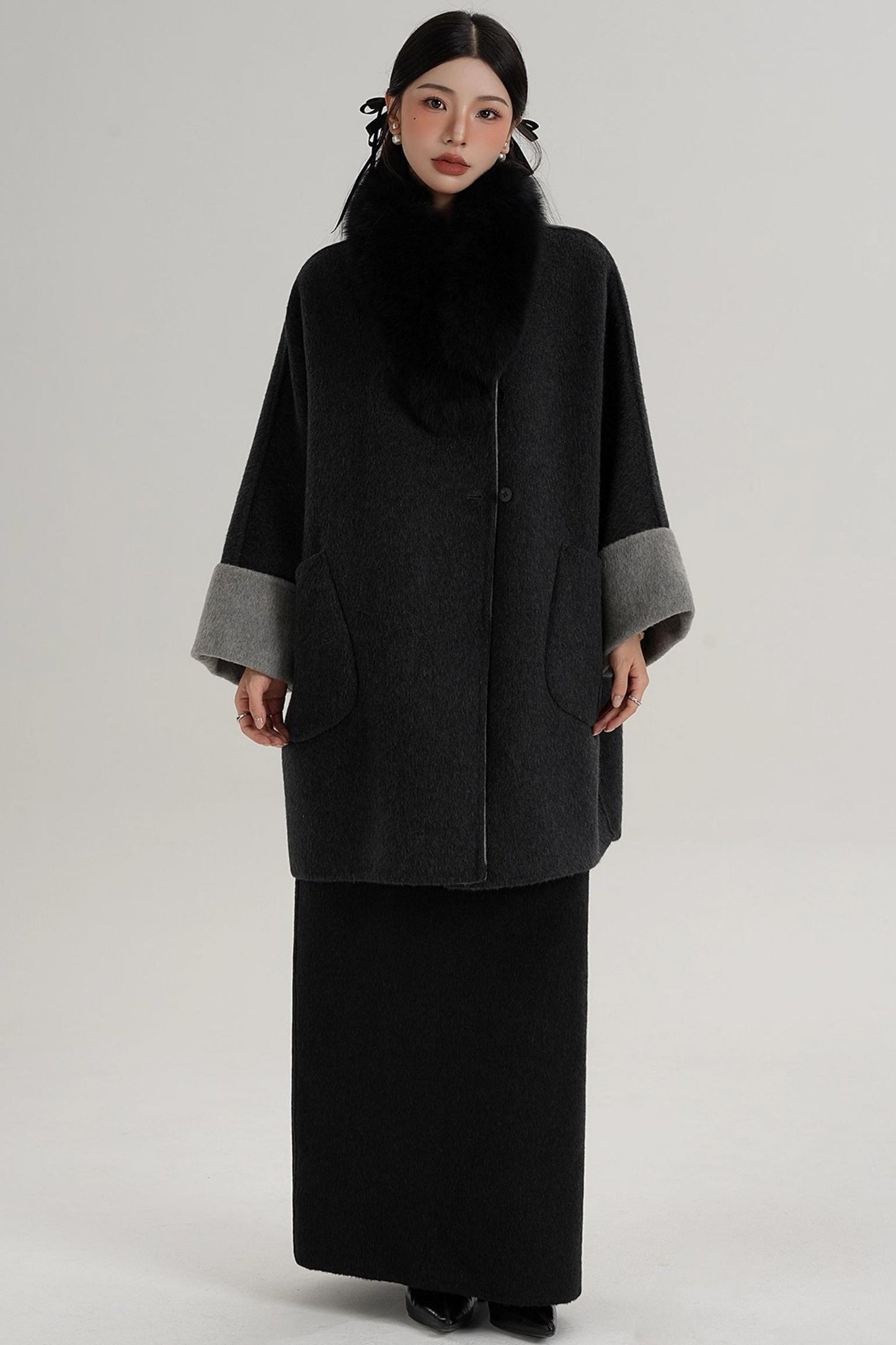 Elegant Wool Pencil Skirt