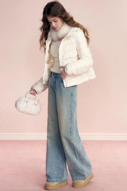 Broken Galaxy Rhinestone Jeans