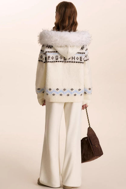 Romantic Lace Wool Pants