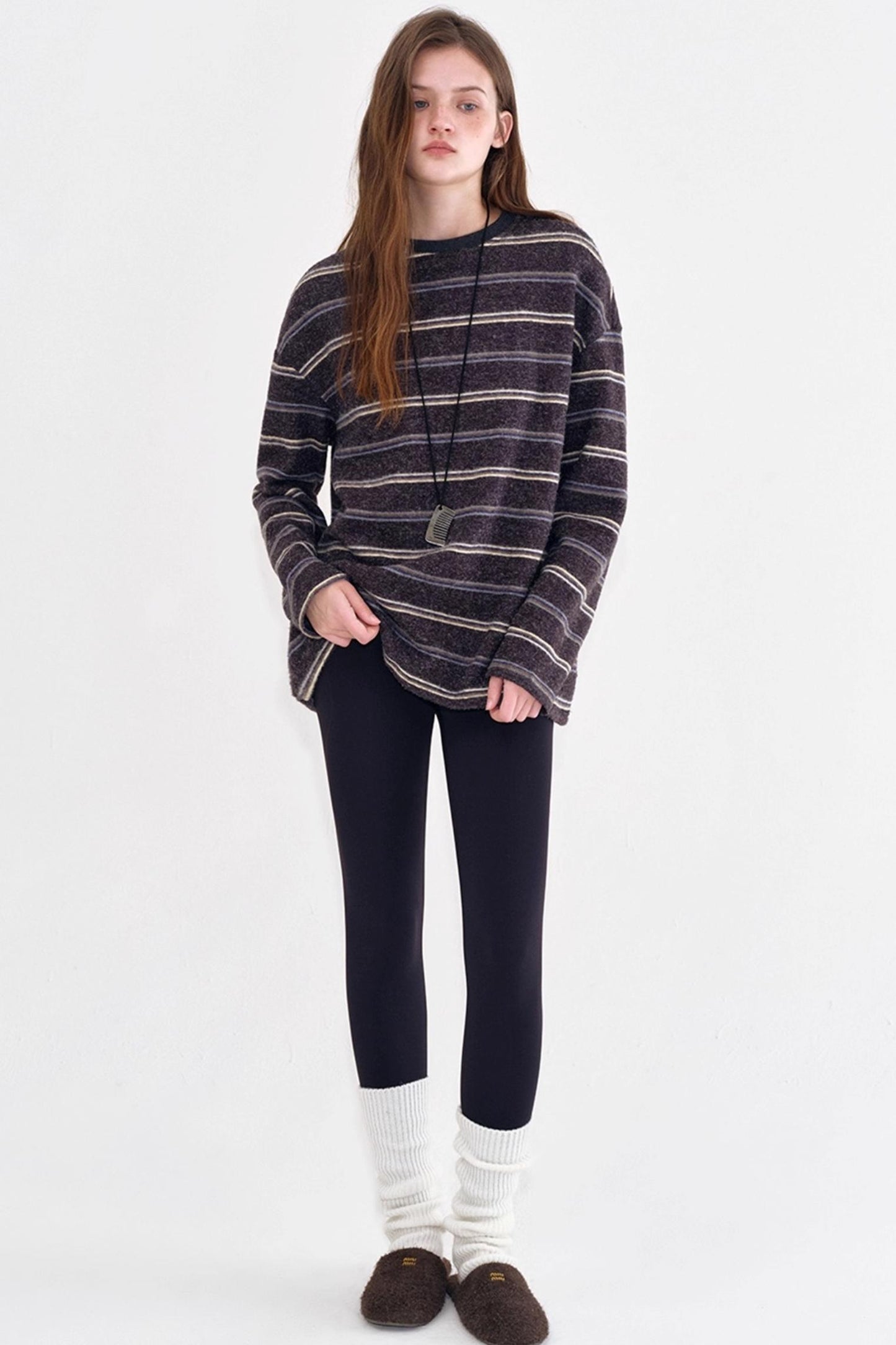 Retro Velvet-Feel Winter Sweater