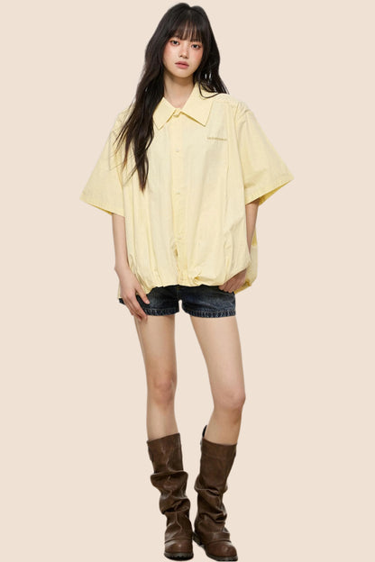 Retro Summer Short-Sleeve Shirt