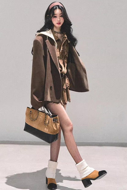 Minimalist Hooded Blazer