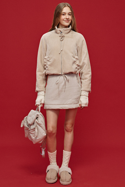 자수 퀼팅 리오셀 백팩