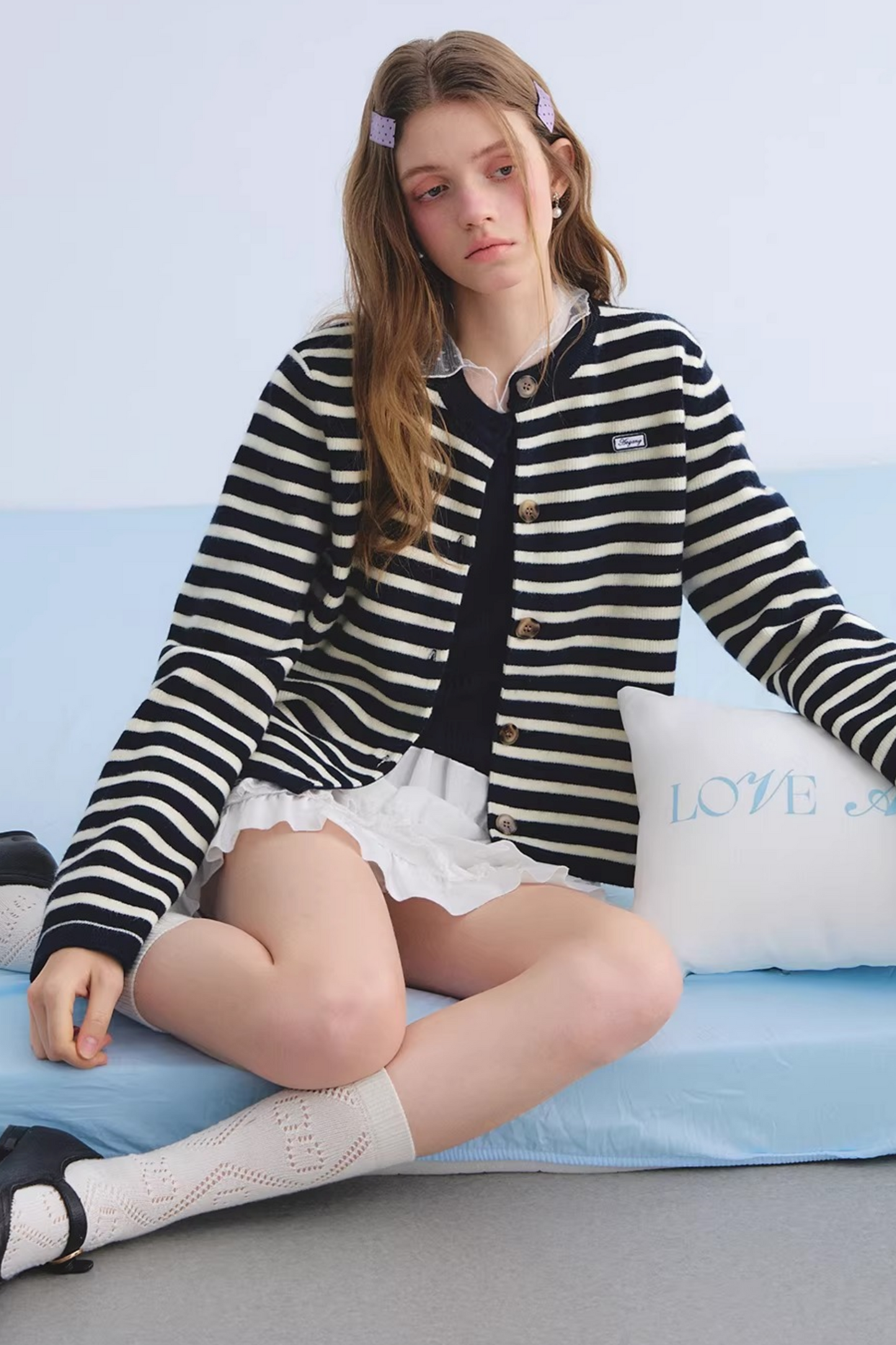 Wool Blend Retro Cardigan