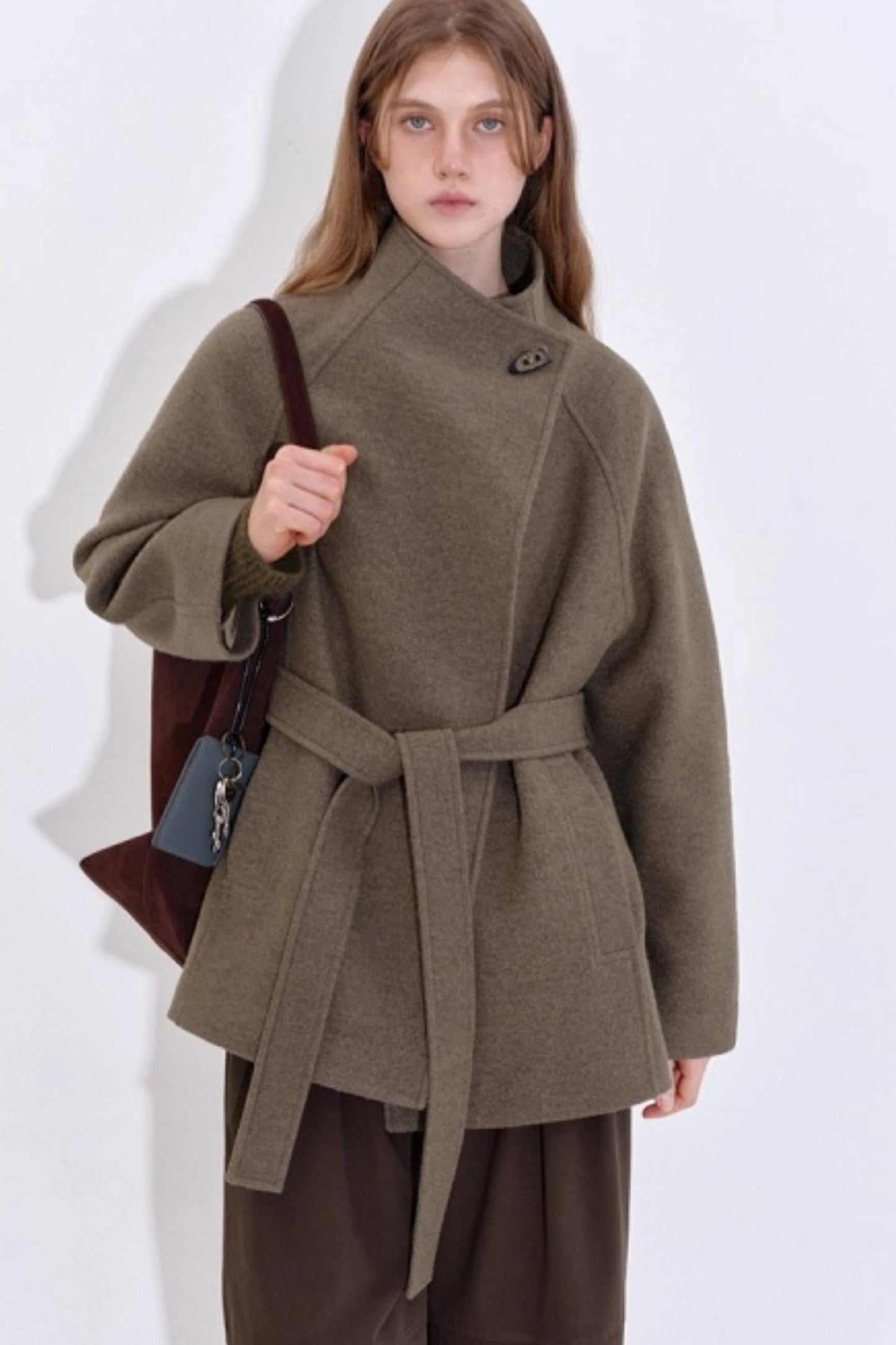 Urban Lace Tweed Woolen Short Coat