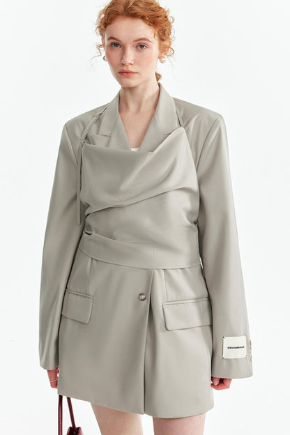 Fashionable Layered Suit Jacket Set-Up