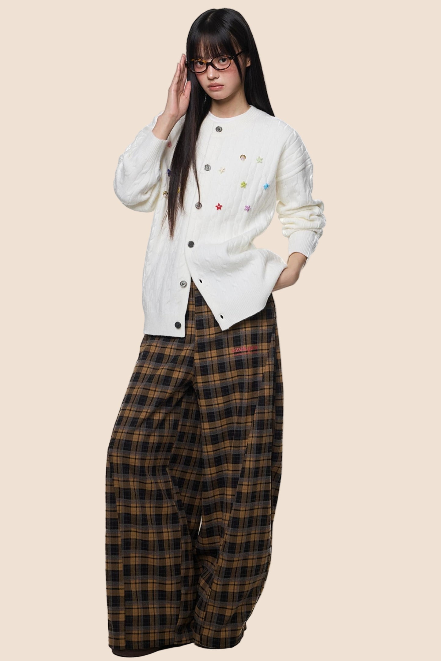 Studded Beaded Knit Cardigan