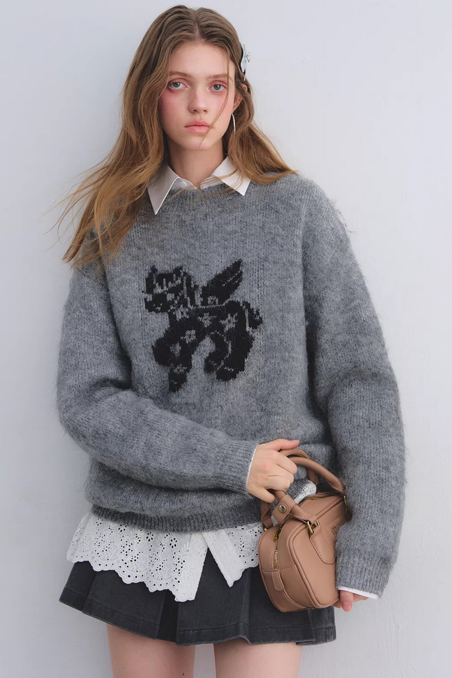 Wool-Blend Jacquard Sweater