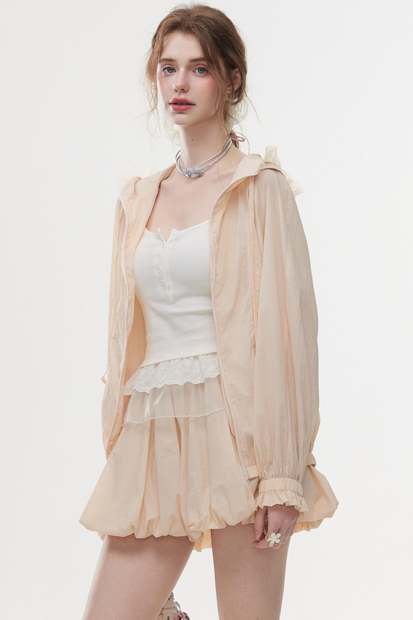 Elegant Fluff A-Line Skirt