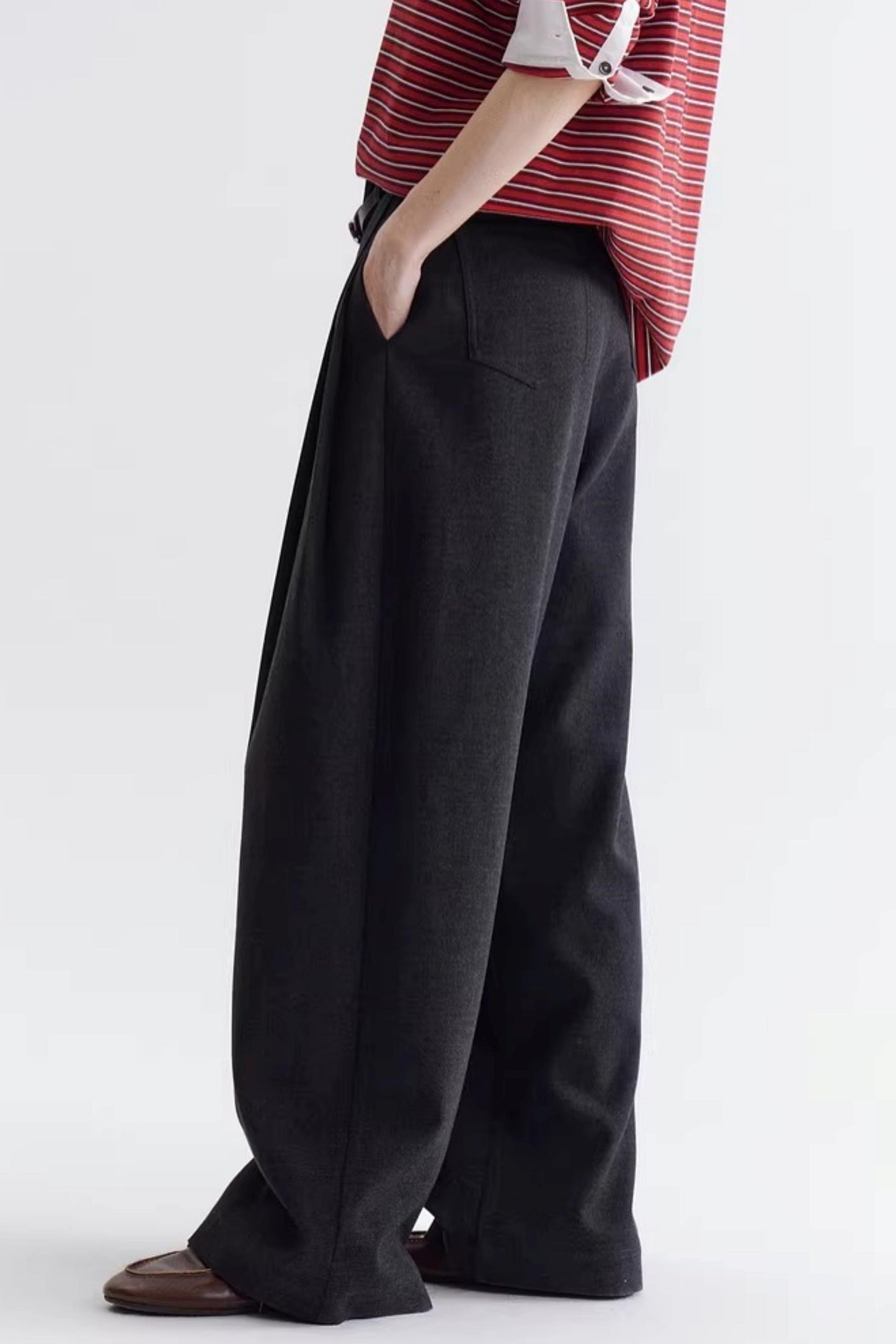 Pleated Draped Trousers
