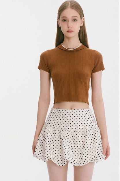 Night Lily Polka Dot Skirt