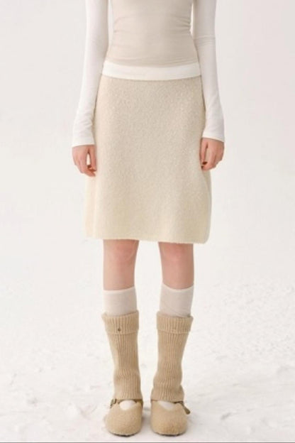 Retro Wool Blended Cardigan Set-Up