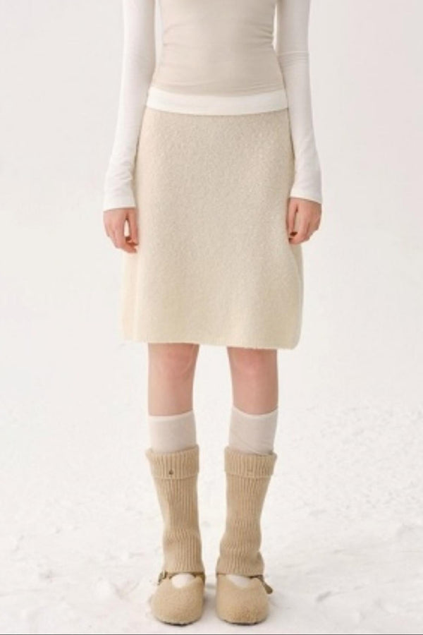 Retro Wool Blended Cardigan Set-Up