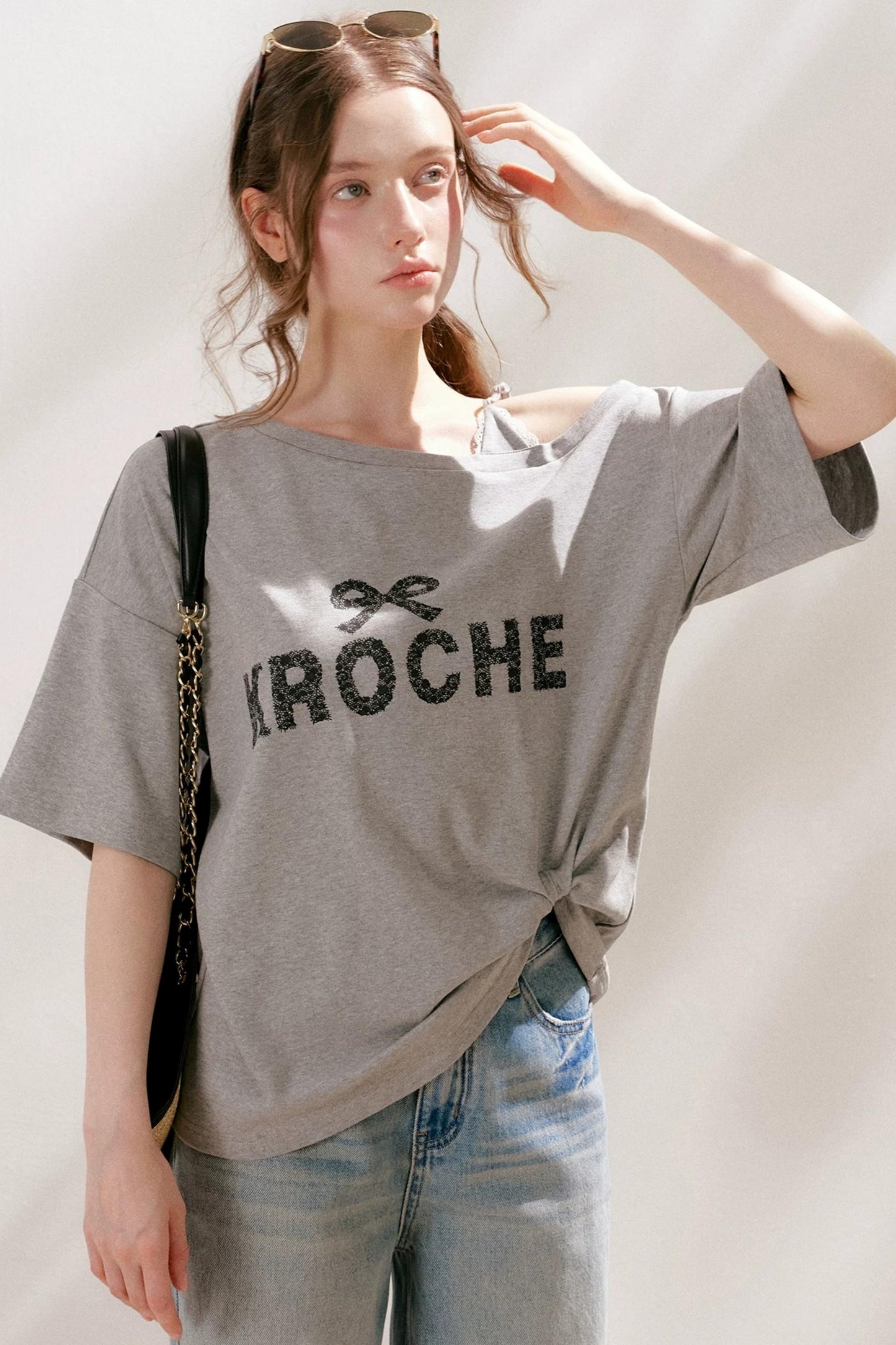 French Lace Off-Shoulder Top
