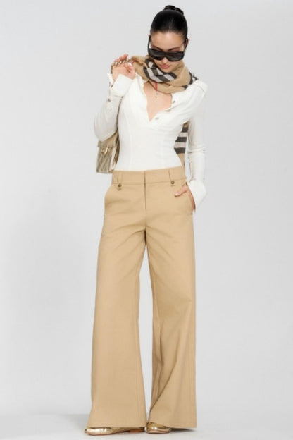 White Workwear Long Sleeve Top