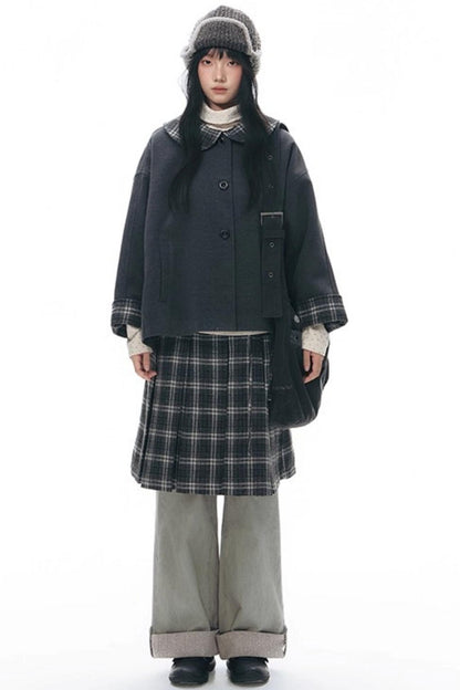 Vintage Puzzle Cloak Jacket