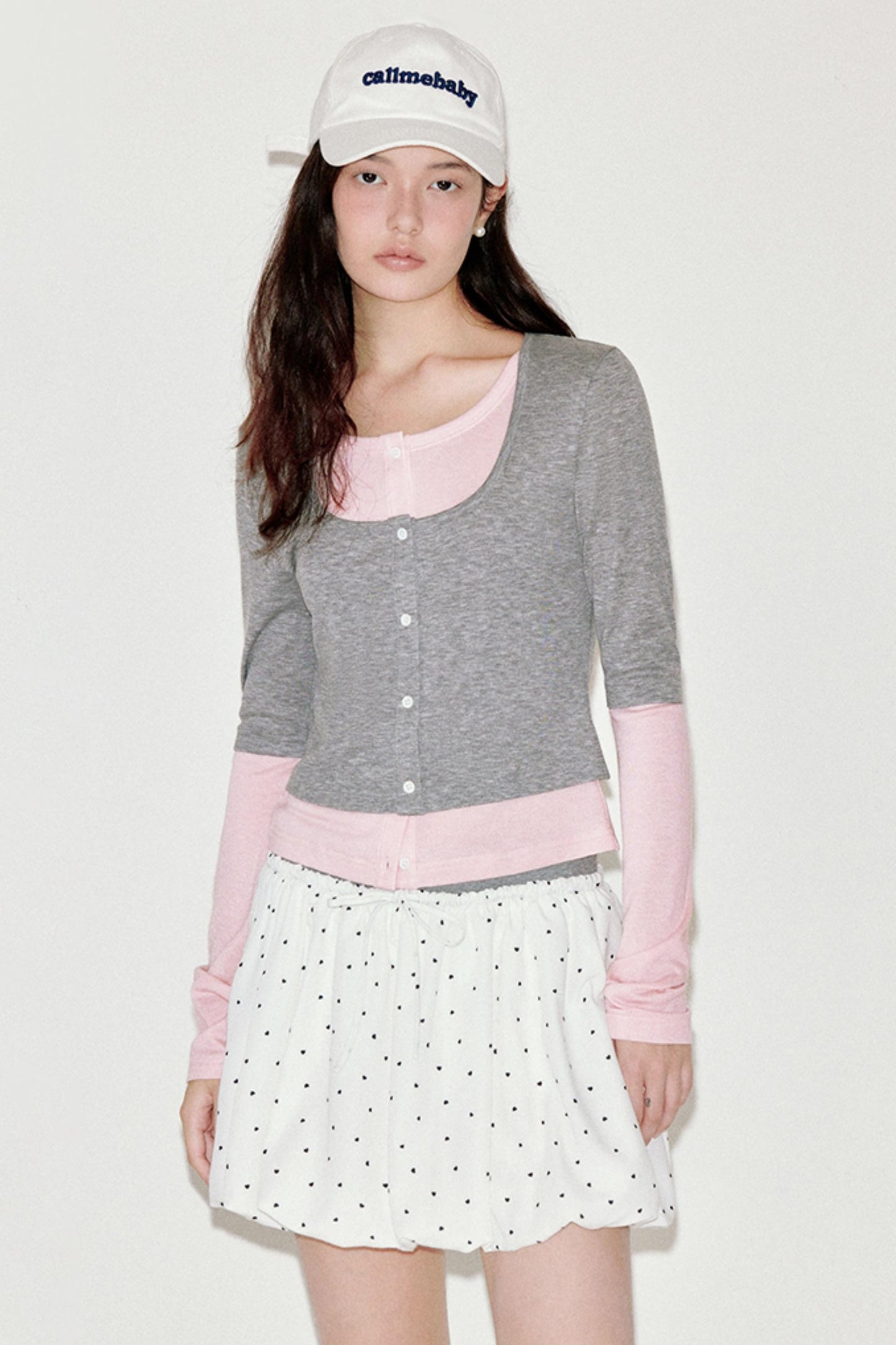 Elegant Ballet Knitted Blots Top