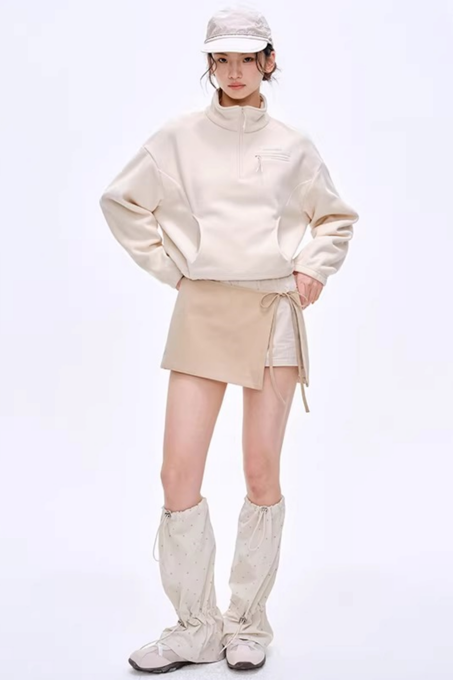Lightweight Half-Zip Sweatshirt Jacket