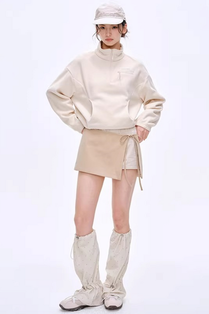 Lightweight Half-Zip Sweatshirt Jacket