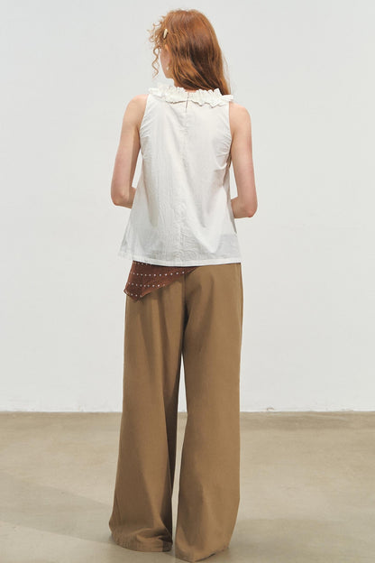 French V-Neck Lace Top