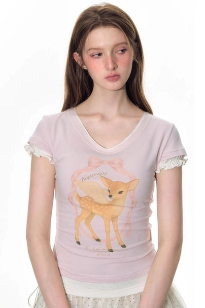 Sweet Summer V-Neck T-Shirt