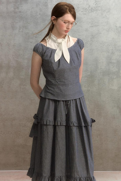 French Lace A-Line Skirt Set-Up