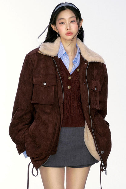 FURLAR SUEDE THICK JACKET