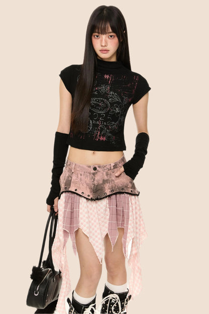 Slim Fit Short Sleeve Crop Tee