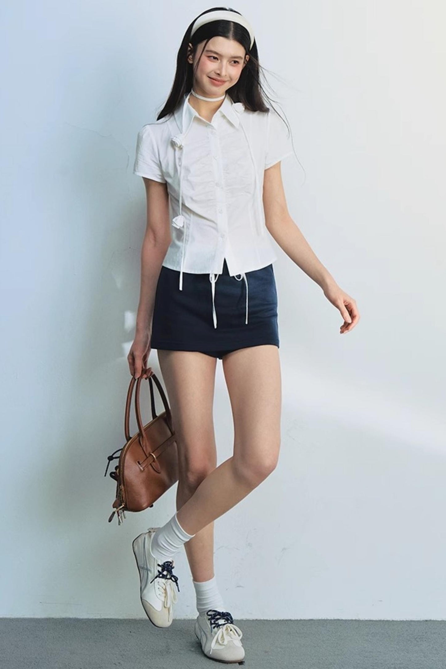 Floral Bubble Sleeve Top