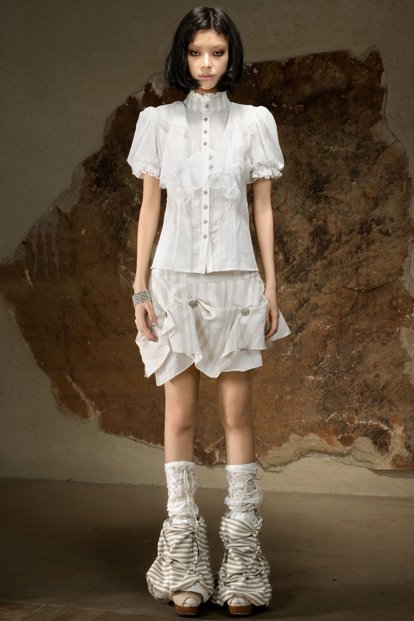 Retro Palace Puff Sleeve Blouse