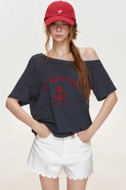 Floral Embroidered Denim Shorts