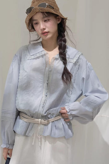Navy Collar Breeze Shirt