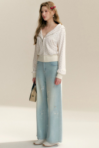Floral Hooded Cardigan Jacket
