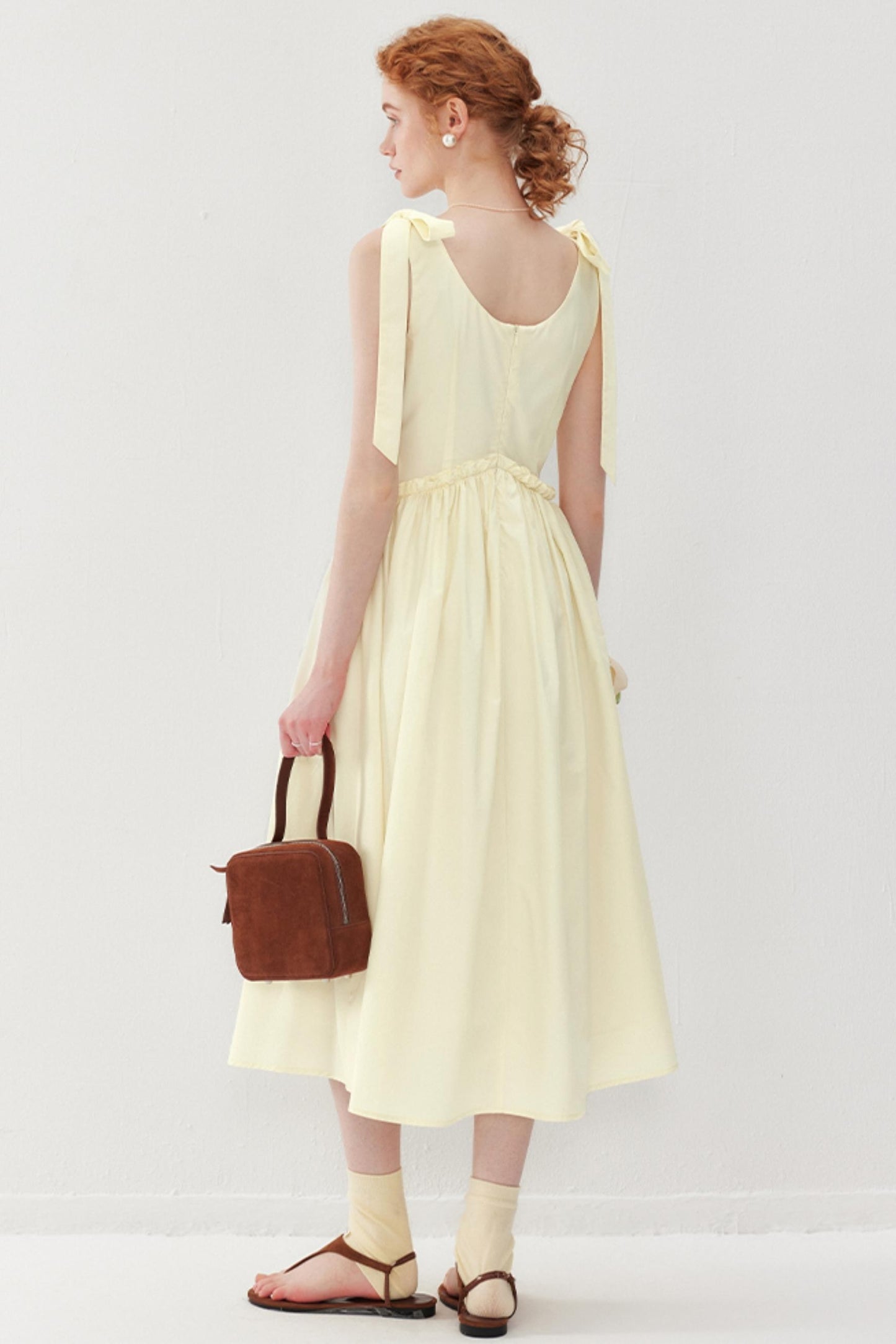 French Lace Tie Dress