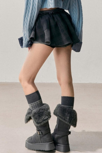 Plaid Annie Waltz Skirt