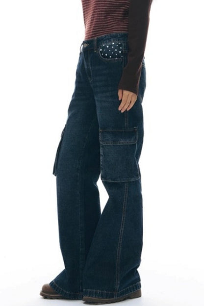 Star Print Flared Pants