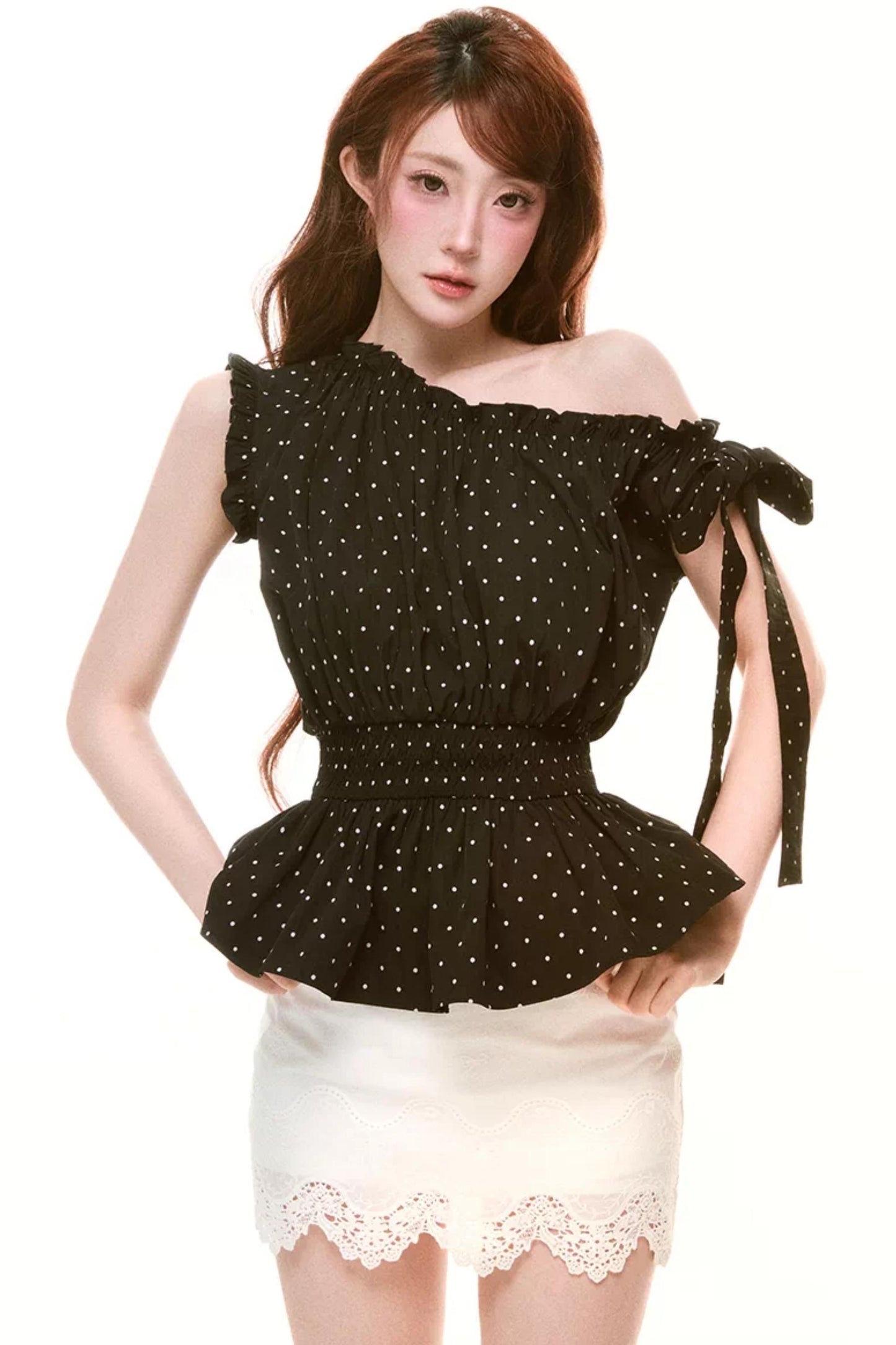 Off-Shoulder Ruffled Top Set-Up