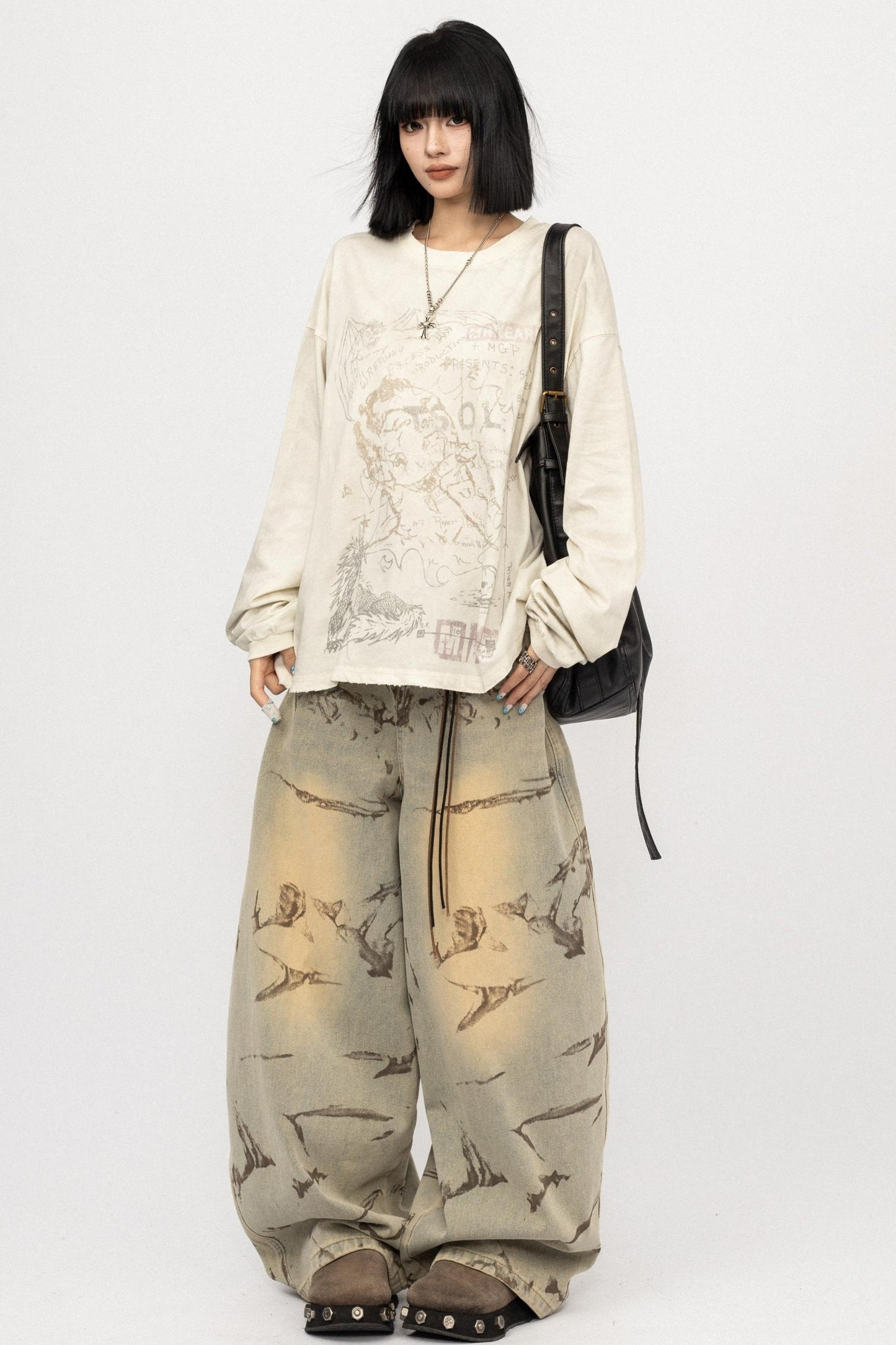 Vintage Cotton Long Sleeve Top