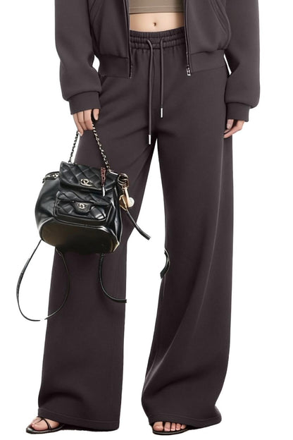 Black Hooded Sweatshirt Jacket Set-Up