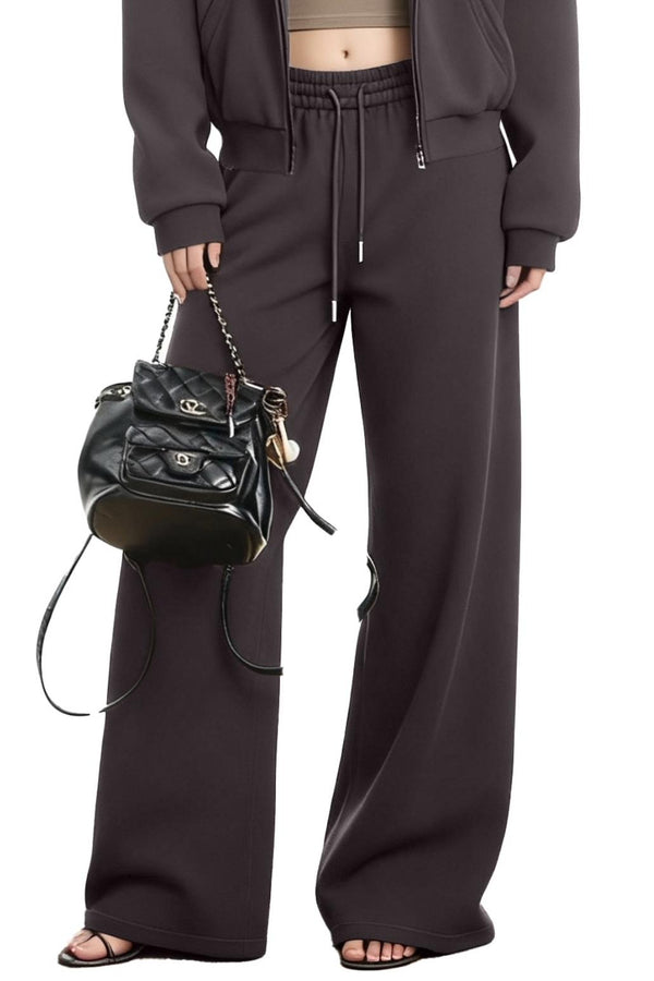 Black Hooded Sweatshirt Jacket Set-Up