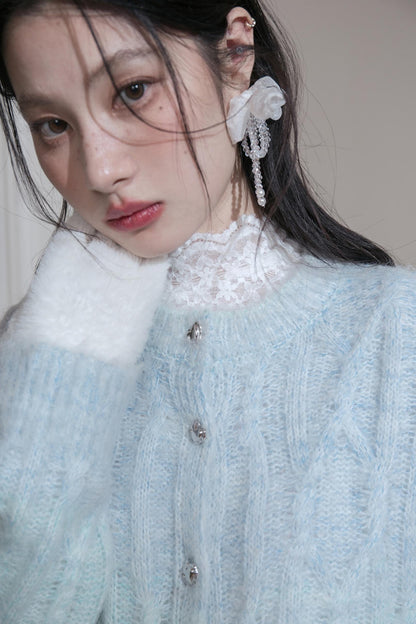 Gradient Wool Cardigan