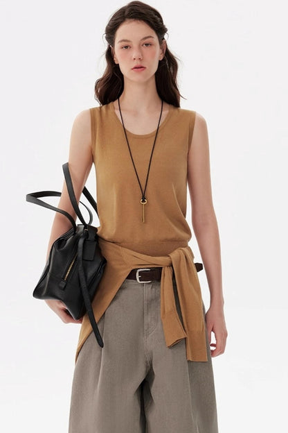 Maillard Knitted Cardigan & Vest Set-Up