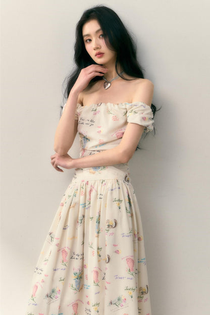 One-Shoulder Pleated Summer Dress