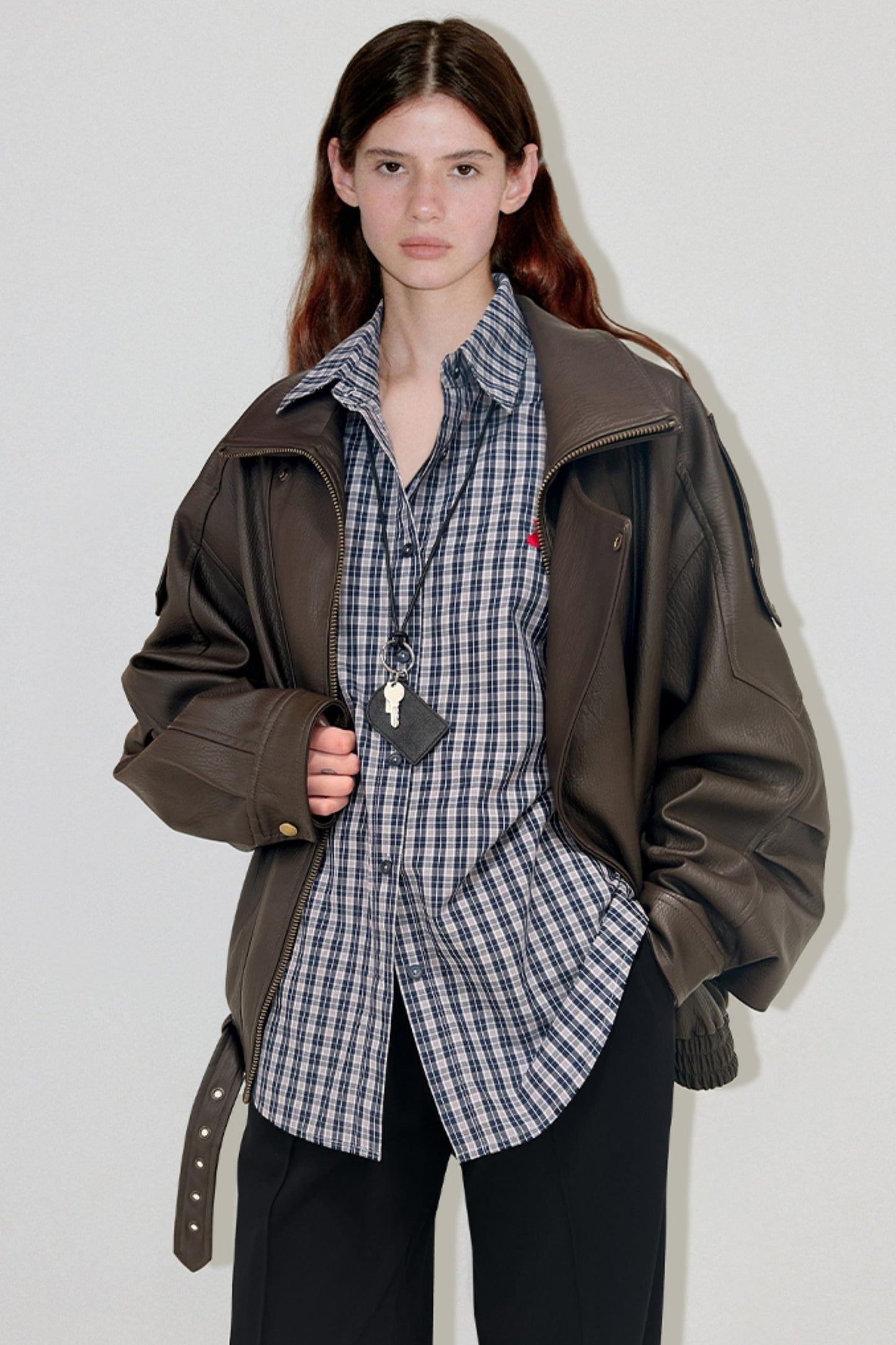 Lazy Leather Split Jacket